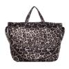 Leopard print canvas commuting lazy wind bag women's fashion portable large-capacity shoulder bag tote bag