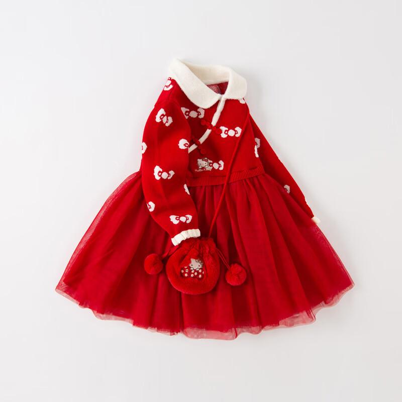 DAVE & BELLA Hello Kitty National Style Girls' Dress