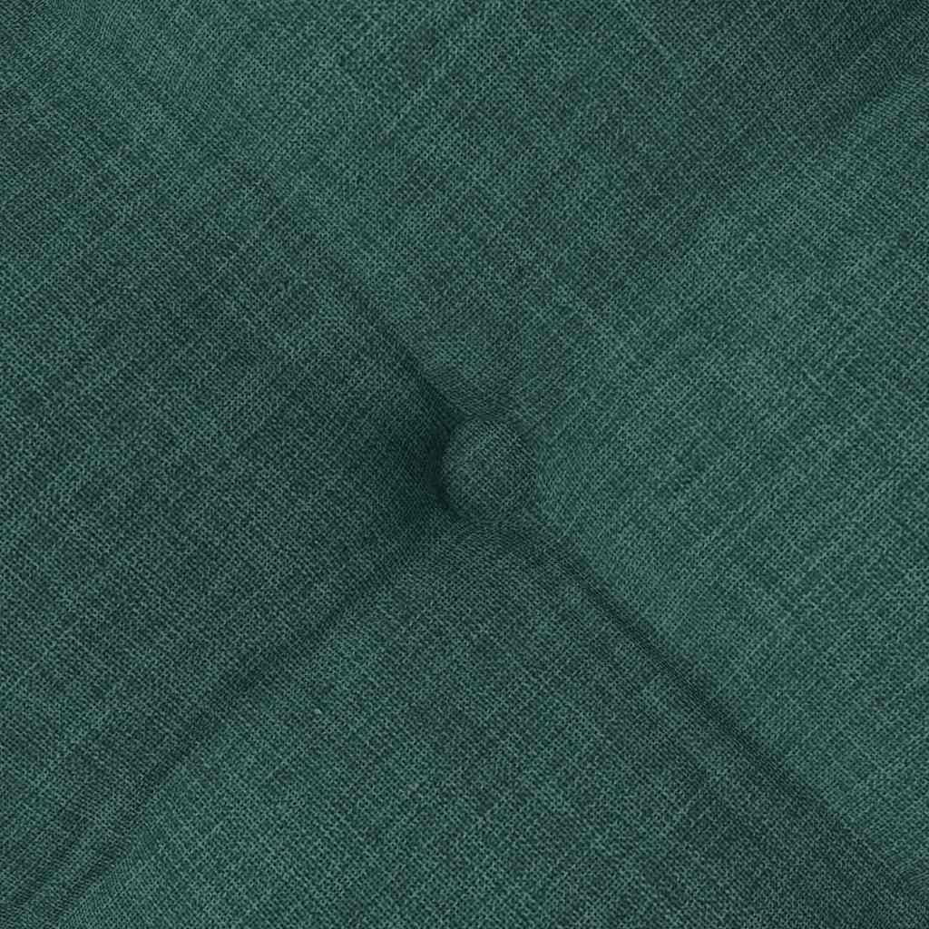 Seat Cushions 4 pcs Dark Green 40 x 40 x 6 cm Fabric