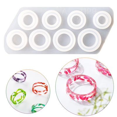 8Pcs Assorted Sizes Ring Silicone Mold For Resin Jewelry Resin Casting Mold US Size 5-12