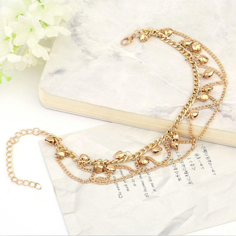Bell anklet female student Korean version of internet celebrity fashion new trendy retro ethnic style dance and dance ancient style accessories