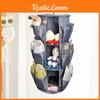 3 Layer Round Shoe Storage Hanging Bag Oxford Fabric Closet Hanging Organizer