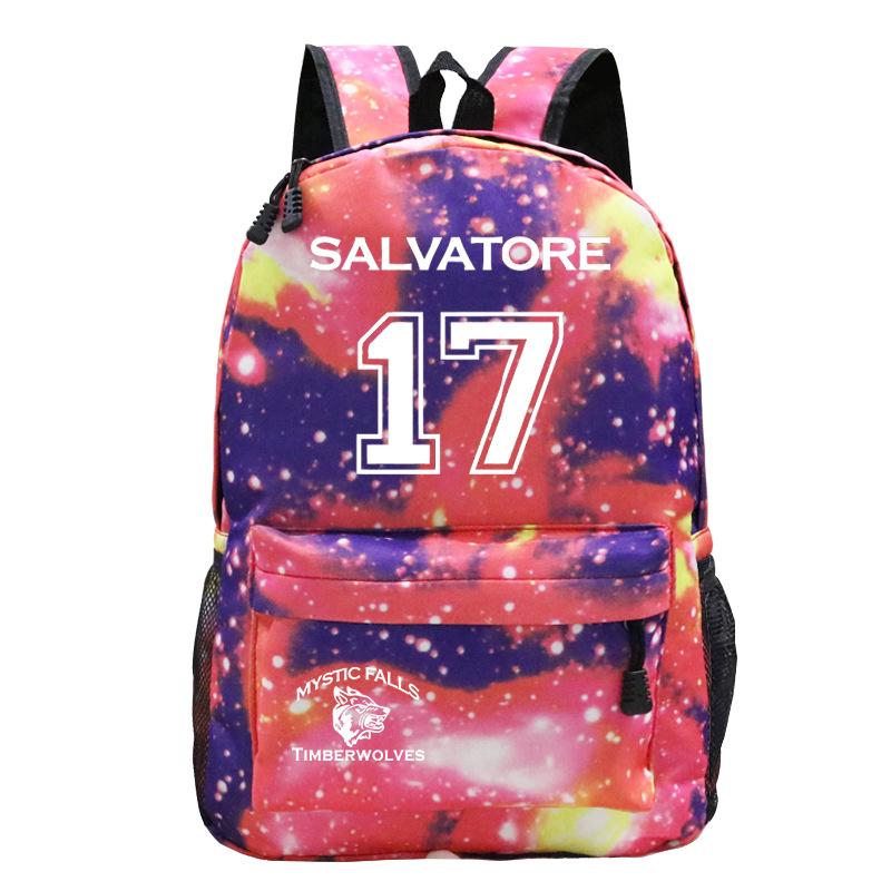Vampire Diaries School Bag Casual Versatile Backpack
