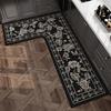 French Medieval Style Kitchen Floor Mat Non-slip and Oil-proof, Scrubbable Leave-in Special Foot Mat L-shaped Whole Floor with Diatom Mud Carpet