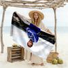 Football Player Rooftop Stadium. Beach Towel High Absorbency & Quick-Dry Comfortable Lightweight