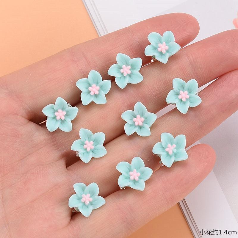 10 KS Nová Květinová Princezna Dívky Roztomilá Sponka do Vlasů Vlásenky Dětská Pokrývka Hlavy Sponka do Vlasů Sponky do Vlasů Vlasové Doplňky