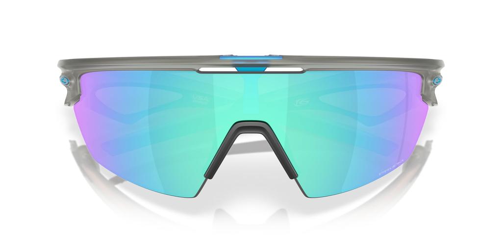 Oakley Sunglasses Frame Color Matte Gray Lens Prizm 136mm 0OO9403, (Front) Ink, Color Sapphire,