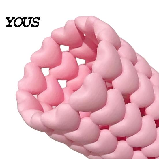 Heart-shaped Pen Holder 3D Printed Hollow Heart Holder, Aesthetic Stand, Girlish Smooth Finish Organizer Makeup Brush Multifunctional Storage