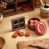 1:12 Scale Miniature Mooncake Display Model Handmade Detail Fake Food Compact