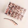 European American Medium Almond French Pointed Wearable False Nails - 360 Pieces