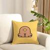 Cute Cushion Cover Reversible Plush Pillow Cover Soft Fluffy  Home Decor for Sofa Bedroom