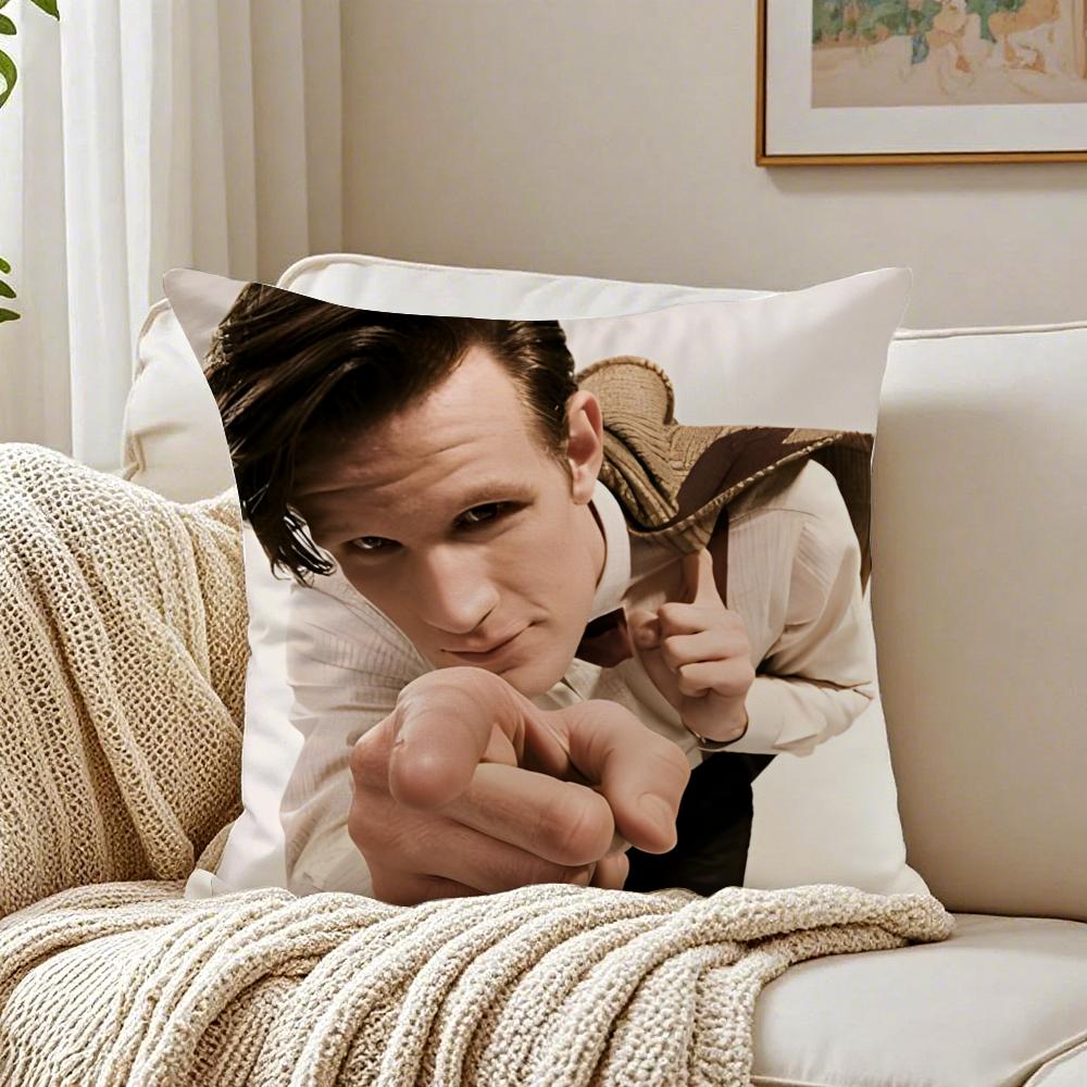 M-Matt Smith Cushion Cover Pillowcase Anti-Dustmite Living Room Sofa Decor Cushion Room