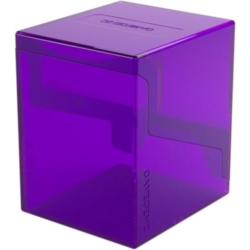 GameGenic Deck Box: Bastion XL Purple (100ct) ? Durable and Sturdy TCG, OCG Card Storage ? Compatible with Pokemon Yugioh Commander and MTG Magic: The