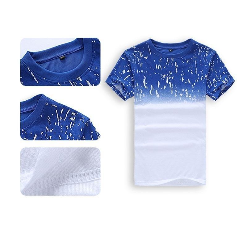 

2023 Summer New Men O-Neck Shorts Casual Suits Sportswear Mens Clothing Male Sweatshirt M чорний