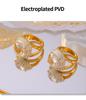 18k Gold-Plated Geometric Zircon Multi-layer Ring for Women