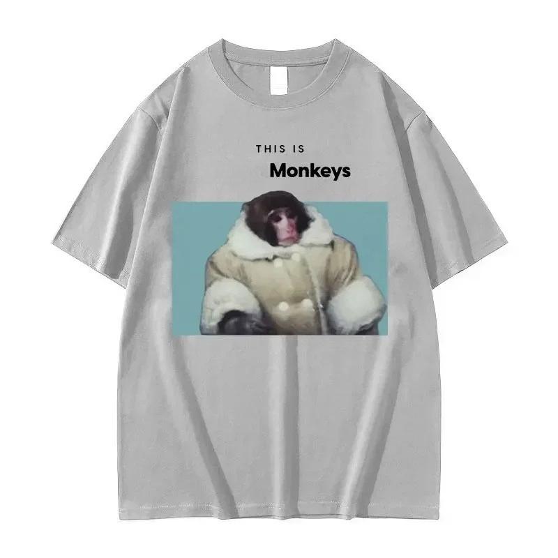 Funny This Is Monkeys Graphic TShirt Women Hip Hop Retro Punk Clothing T-shirt Casual women T Shirts