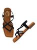 Shoetopia Casual Black Flat Sandals For Women & Girls /Eu39