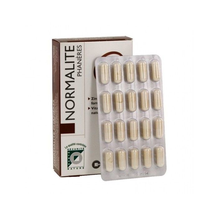 Normalite phanères cheveux et ongles 60 gélules