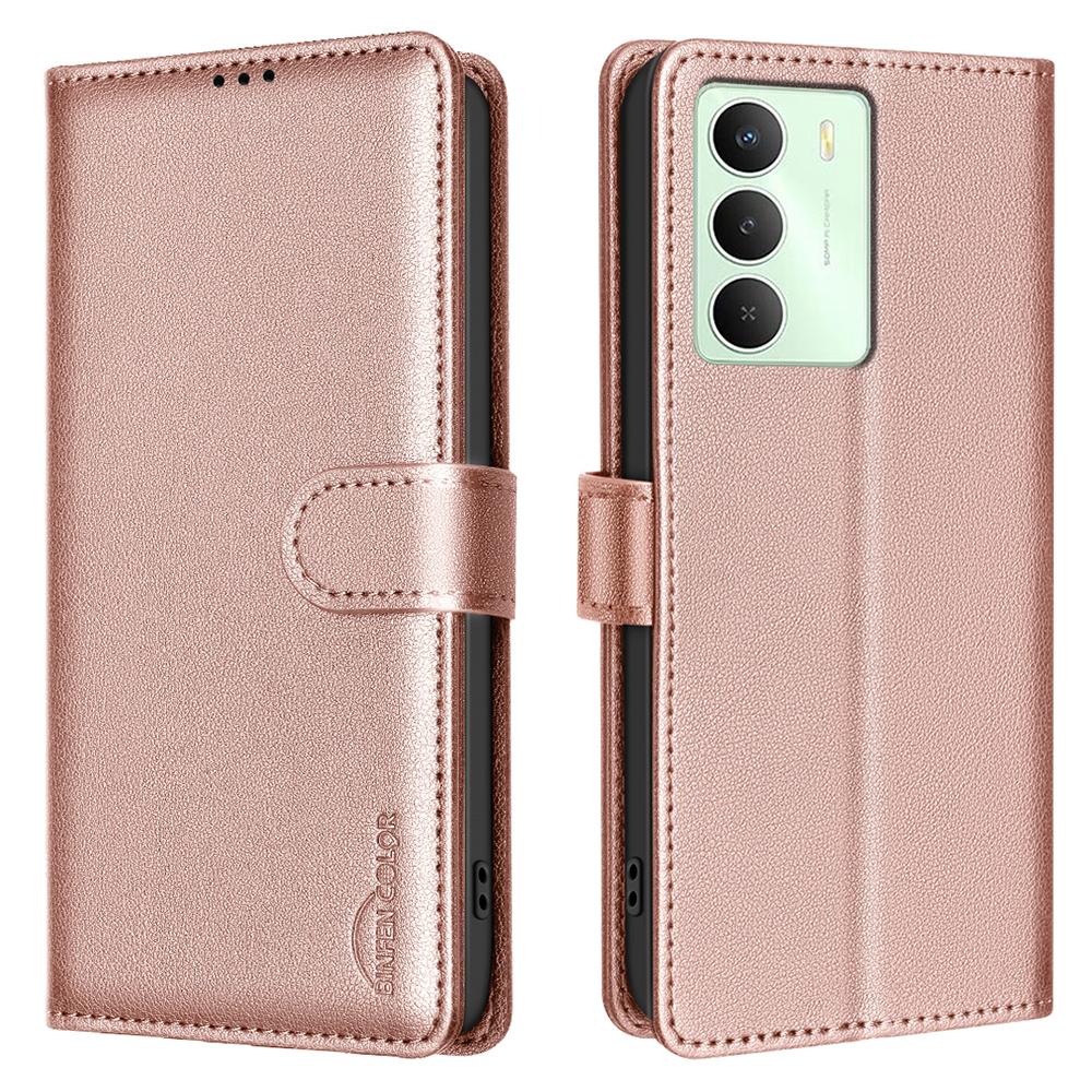 BINFEN COLOR BF32 Für Realme 14x 5G Lederhülle Brieftasche RFID-Blockierung Handyhülle