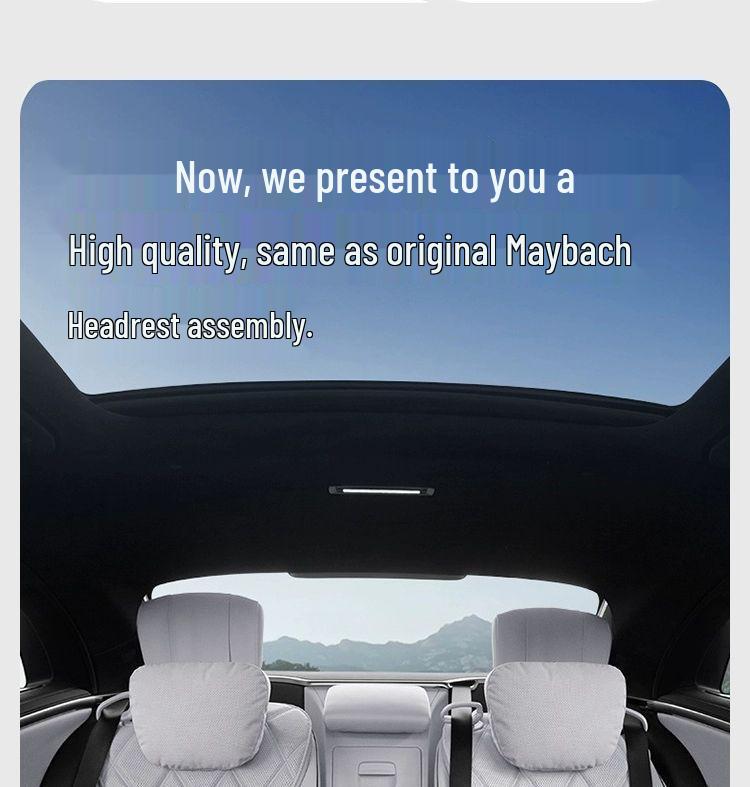 Polštářek na opěrku hlavy do auta Maybach - Super měkký polštář, model 2025.