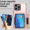 For iPhone 13 Pro Cases Card Slot TPU+PC Kickstand Phone Case