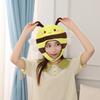 3D Honeybee Hat for Adult Children Cartoon Plush Hat Party Headgear Festival Holiday Photo Props Cap Costume Accessories