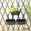 Hanging Iron Flowerpot With Detachable Hooks Easy To Install Anywhere Detachable Handle Flowerpot