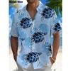 2026 Moon Star Hawaiian Shirt Men Women Fashion Casual Hawaiian Sea Shirts Short Sleeve Button Blouse Festive Holiday Tops