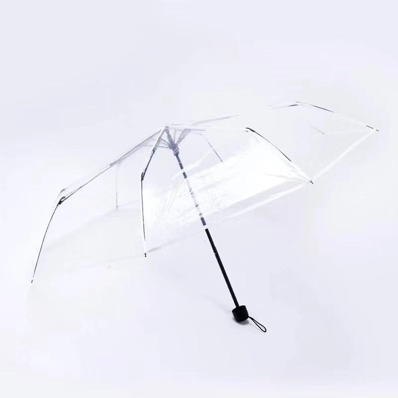 Paraguas Transparente Lindo de Dibujos Animados – Recomendado por Influencers, Ideal para Estudiantes y Sesiones de Fotos