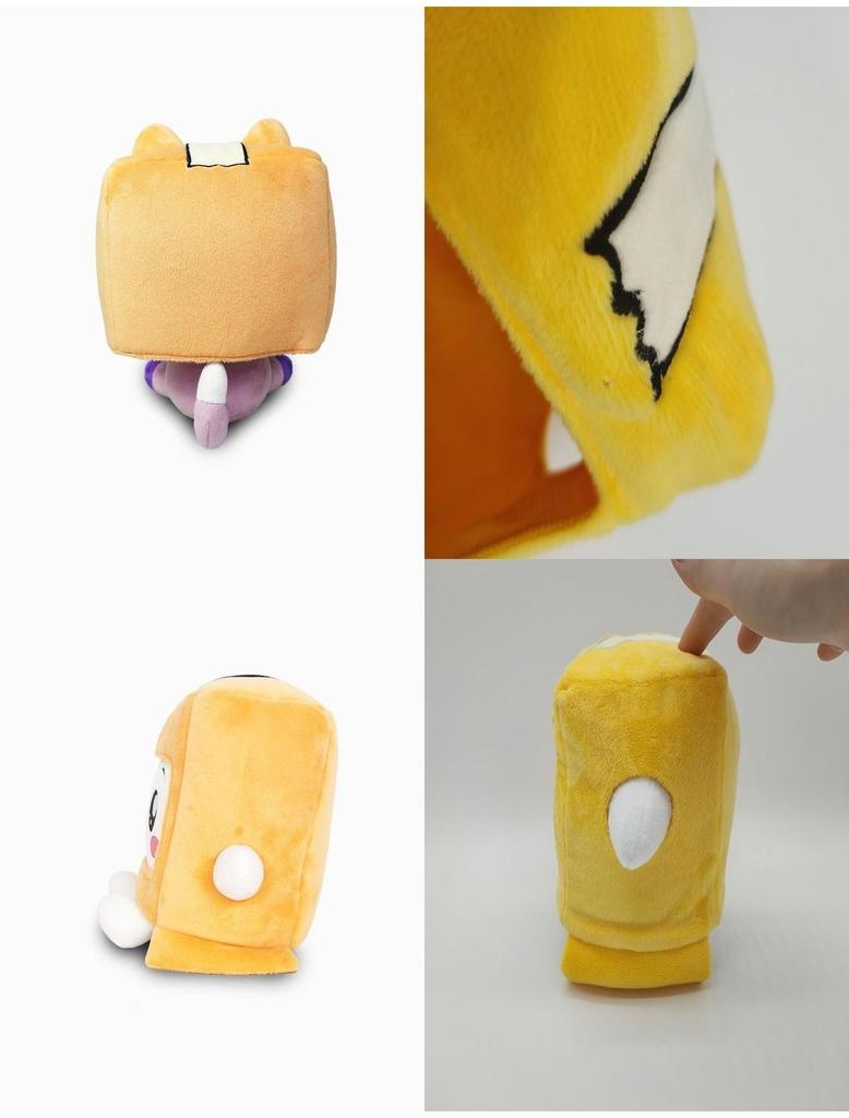 Lankybox Plushies Boxy Foxy Rocky Removable Box Design For Extra Fun