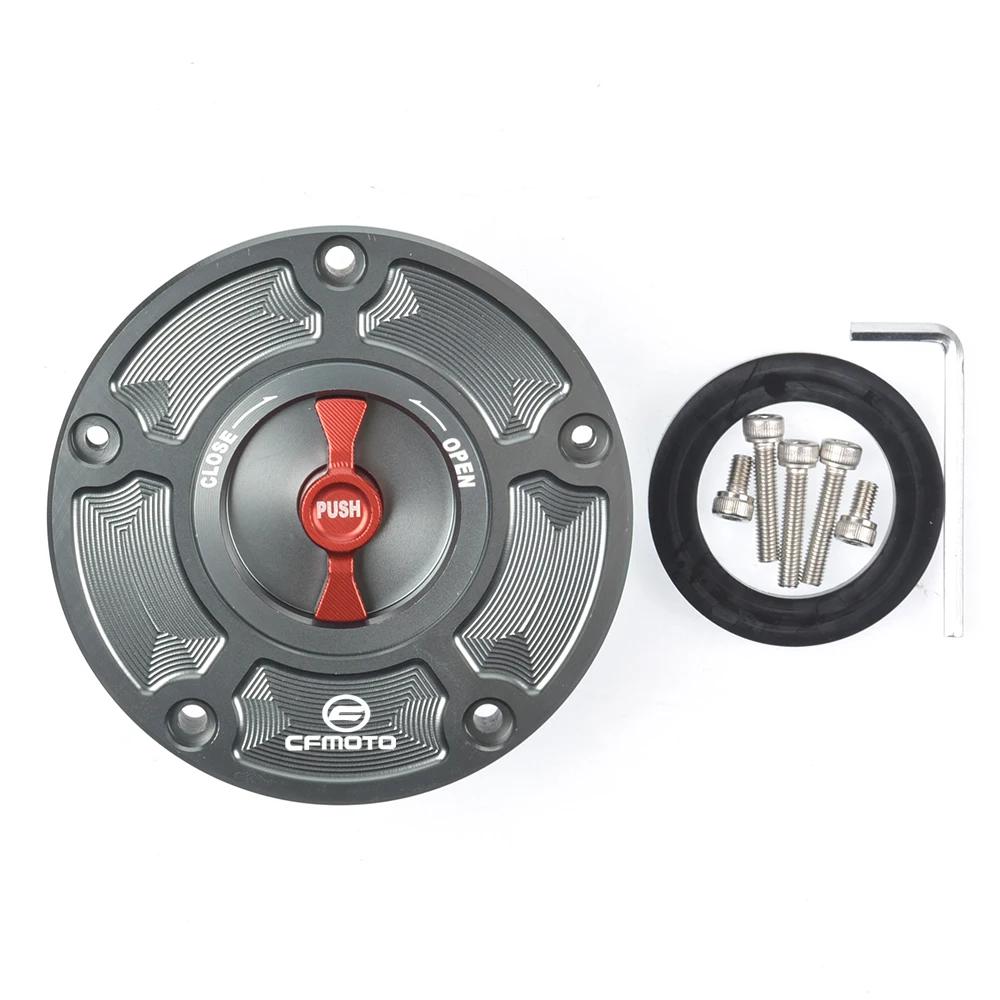 For CFMOTO 800MT 650NK 400GT 400NK 450NK 250NK 450SR 250SR CNC Fuel Gas Tank Cap Cover Aluminum Keyless Motorcycle Accessories