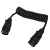 2m Trailer Light Board Extension Cable 7Pin Plug Socket Adapter for Vehicles Caravans RVs
