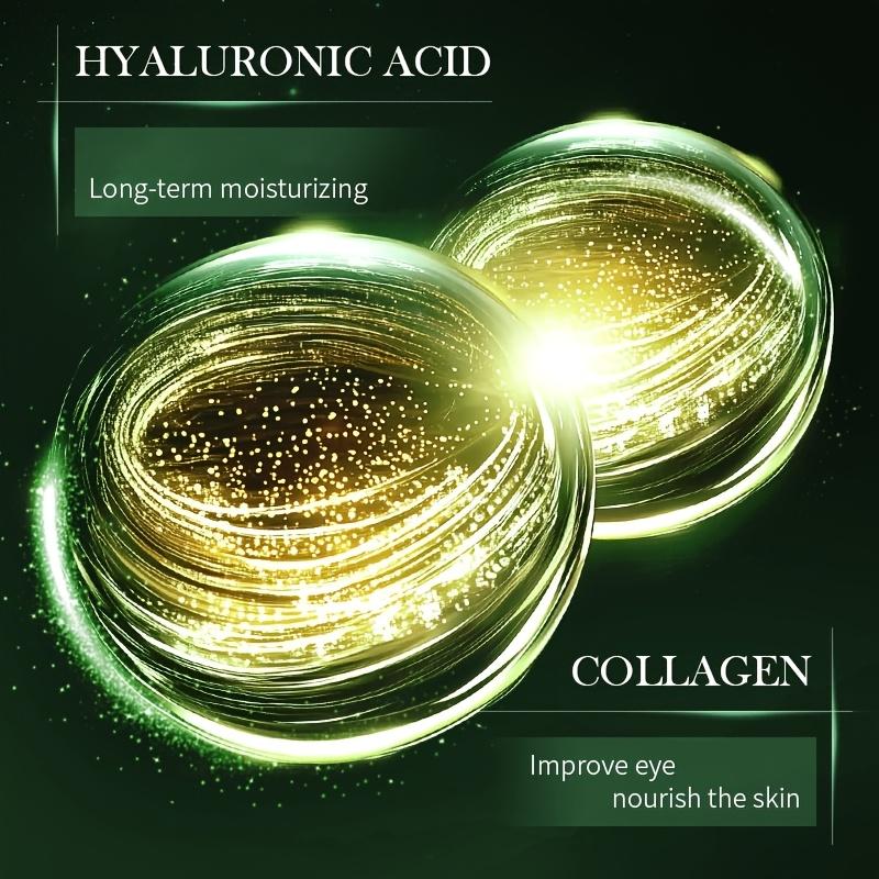60 ks/krabička Okurková kolagenová hvězdná oční maska, Vzhled tmavých kruhů, Hydratuje, Hladká a jemná světle béžová, Zlepšuje suchou světle béžovou pokožku kolem očí