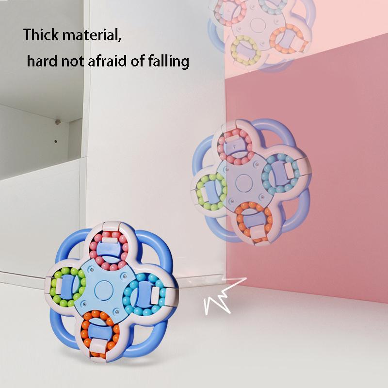 Color Magic Beans Cube Fingertip Toys Anti-stress Spinner Brain Teaser Maze Puzzle Interactive Game for Adults Kids Cubo Magico