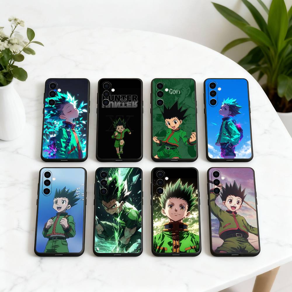 H-Hunter G-Gon F-Freecss H-Hunter-GF Phone Case For Samsung Galaxy A73,A72,A71,A70,A53,A52,A51,Soft Silicone Black Cover