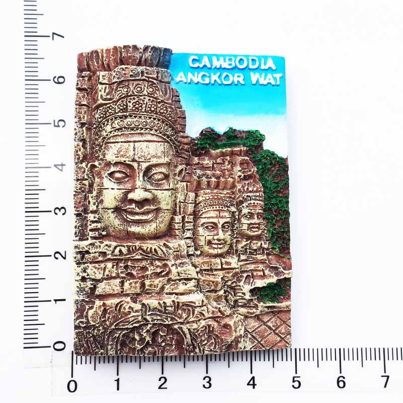Cambodia Travelling Fridge Magnetic Stickers Angkor Wat Tourist Souvenirs Fridge Magnets Home Decor Message Board Stickers