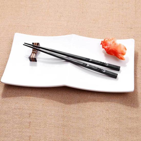 1 Pair Japanese Chopsticks Unbending Anti-slip Handles Alloy Japanese Sushi Chopsticks for Home