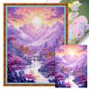 Full Embroidery Eco-cotton Thread 9CT Printed Landscape Cross Stitch Kit Art