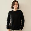 Women's Cashmere Round Neck Sweater - Thick, Versatile, Loose-Fit, Long Sleeve for Autumn/Winter