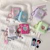 Hanging Pocket Mini Photocards Holder Love Heart Hollow Picture Storage Keyring  Backpack Keychain