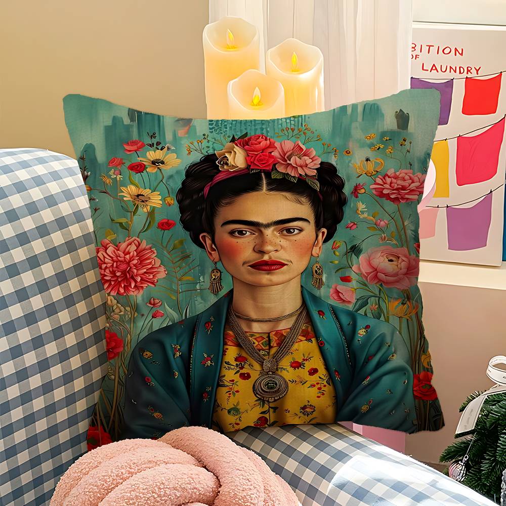 FFrida KKahlo Cushion Cover Polyester Sofa Cushions Decorative Throw Pillows Home Decoration Pillowcover