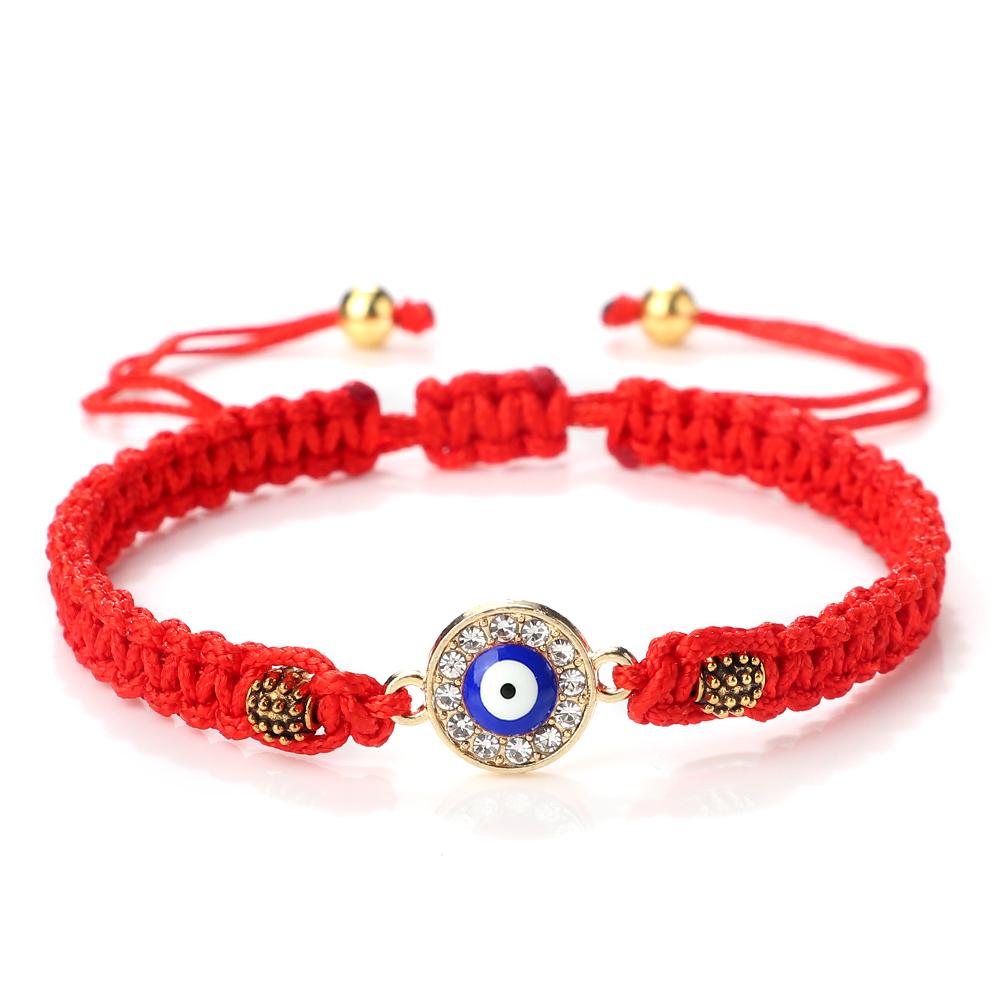 New Red Nylon Thread Evil Eye Braided Bracelet for Women Men Vintage Butterfly Elephant Couple Jewelry Gift