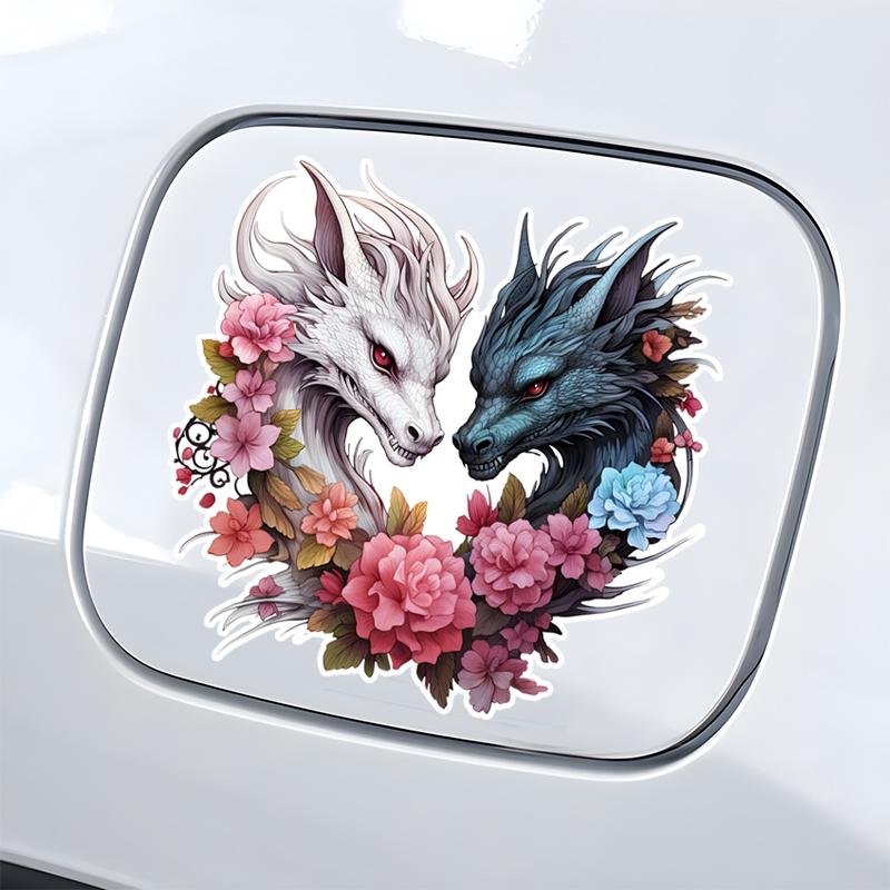 

Cool Dragon Sticker Наклейки на бампер автомобіля Наклейки на вікно для автомобіля Вантажівка Ван Модні наклейки Наклейки з вінілового матеріалу чорний
