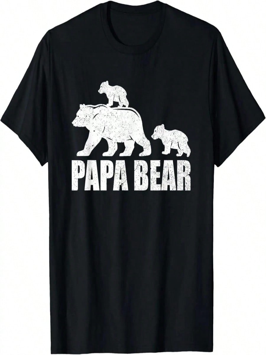 Papa Bear Two Cubs Shirt Daddy Bear Twin TShirt Papa 2 Kids T-Shirt S разноцветный