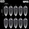 10Pcs 3.2g/7.5g New Silicone Fly Fishing Lure Sinking-down Transparent Casting Aids Fishing Tools Buoy