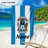 1PC Custom Name Beach Towel Coventry Football Club Crest Beach Towel, Suitable for Camping, Travel, Beach Accessories, Super Absorbent, Family Gift