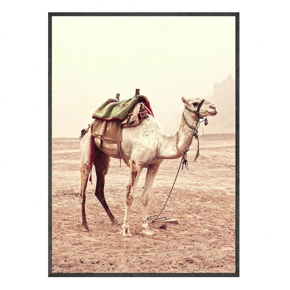 Moroccan Wall Art Canvas Print Marrakesh Architecture  Boho Poster Wall Decor Desert Art Picture Decoration Painting for Home