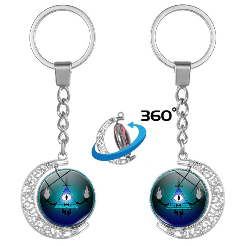 Gravity Falls Time Gem Keychain Pendant: European & American Style Accessory