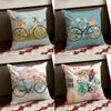 Country Flower Bicycle Cushion Cover Reversible Soft Durable Pillow Cover Home  Car MultiScene Use for Daily Comfort