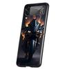 Motorcycle Hard PC Phone Case For Samsung Galaxy Z Flip 5 4 3 Black Cover For Galaxy Z Flip 6 Foldable Shockproof Cases Fundas